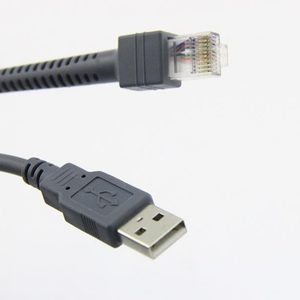 Câble de scanner de codes-barres USB 2.0 RJ45 tressé CBA-U01-S07ZAR à charge rapide 3A, 1,8 m, pour Motorola <span class=keywords><strong>Symbol</strong></span> <span class=keywords><strong>LS1203</strong></span> LS3408, en PVC et cuivre pur - Product Image 5