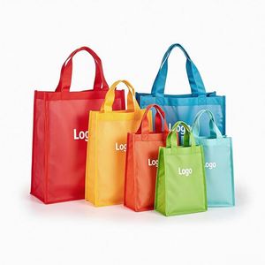 Custom Logo Eco-Friendly Reusable Non-woven <b>Bags</b> Multi-Color Collection Grocery Shopping Durable <b>Foldable</b> Design for Women Men - Product Image 3