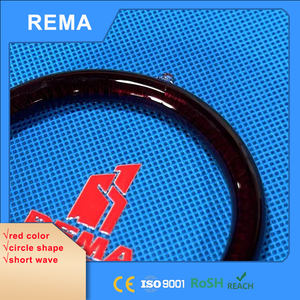 Lampe chauffante infrarouge en <span class=keywords><strong>forme</strong></span> <span class=keywords><strong>de</strong></span> <span class=keywords><strong>cercle</strong></span> rouge rubis pour réchauffer les aliments, tube chauffant infrarouge, lampe à quartz IR - Product Image 4