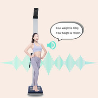 Desain unik Digital tinggi skala berat elektronik pintar berat badan OEM BMI skala tubuh dan Printer untuk gym