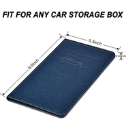 Porte-monnaie de voiture en cuir PU, étui de rangement en cuir PU de haute qualité, porte-documents magnétique, porte-cartes d'enregistrement pour automobile
