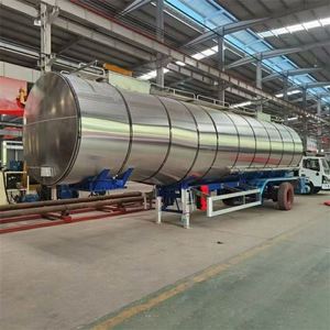 Vente directe usine – Nouveau semi-citerne manuel Euro5 en acier inoxydable de 42 m³ pour le transport de carburant - Product Image 1
