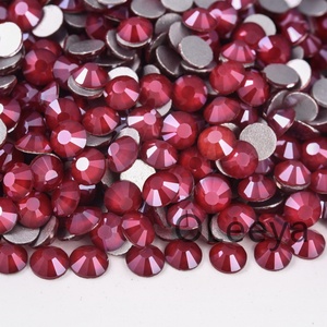 OLeeya Factory Wholesale Mocha Color Glass Strass Nail Art Rhinestone Flat Back Non Hot Fix Crystal Rhinestones for Tumblers - Product Image 2