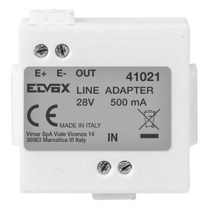 Adaptateur de ligne Elvox 28V 500mA fabriqué en Italie pour alimentation électrique - Product Image 1