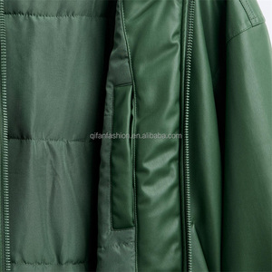 <span class=keywords><strong>Giacca</strong></span> di pelle Bomber antivento bianca <span class=keywords><strong>verde</strong></span> chiaro con colletto della <span class=keywords><strong>camicia</strong></span> personalizzato per gli uomini - Product Image 4