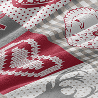 Couverture de Noël écologique en polyester recyclé RPET tricoté, idéale pour les cadeaux de Noël et la décoration, certifiée GRS OEKO-TEX, vente en gros d'usine