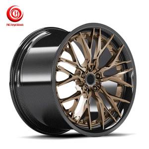 Rines de Fibra de Carbono Bronce de 20 Pulgadas, Diseño Cóncavo, 5x112, Escalonados, de 2 Piezas, para Mercedes-Benz AMG, Estado Nuevo - Product Image 1