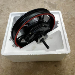 KIT pasang sepeda MOTOR BLDC 12 inci, + pengontrol + tampilan + Grup BRAKKE cakram + tuas rem + katup + perakitan lampu - Product Image 4