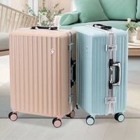 Valise à roulettes unisexe pour étudiant, petite, 20 pouces, avec serrure à combinaison, robuste et durable, en néoprène, pour l'embarquement