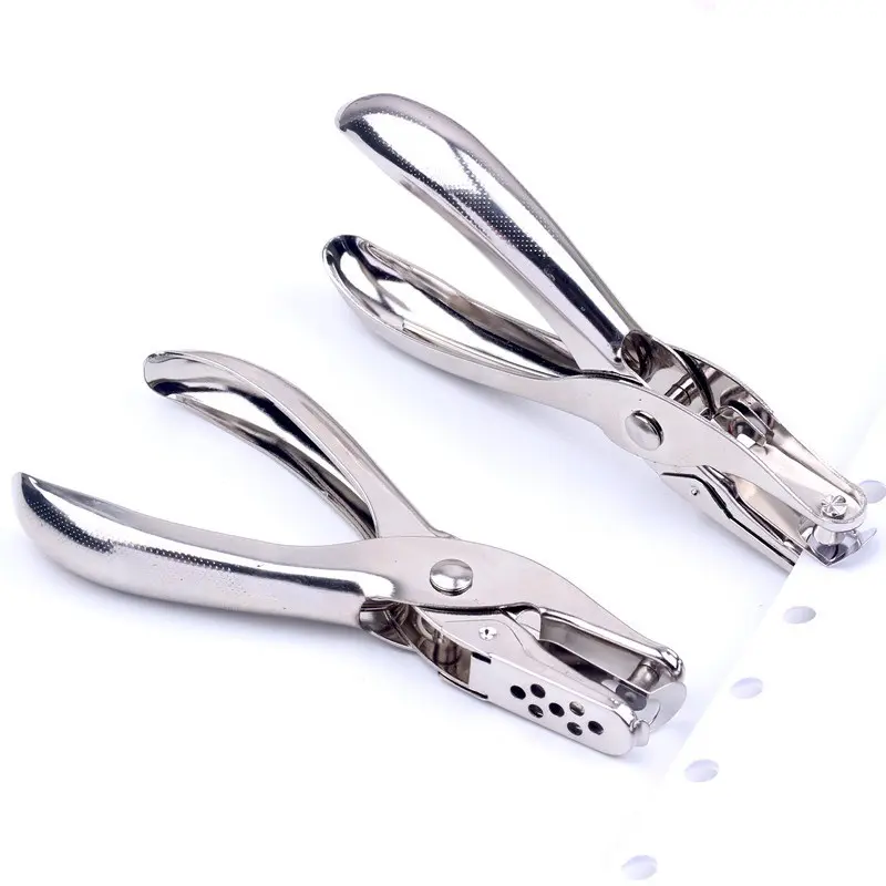 1 Pc Metal 3/6mm Pore Diameter Punch Pliers Single Hole Puncher Hand Paper Scrapbooking Punches 1-8 Pages Paper Hole Puncher