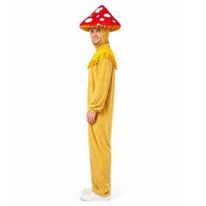 Costume de combinaison <span class=keywords><strong>champignon</strong></span> pour adulte avec chapeau de <span class=keywords><strong>champignon</strong></span> à pois rouges et blancs, vêtement amusant pour Halloween PLAN-008 - Product Image 4