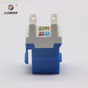 Coupleur RJ11 vers RJ45 femelle blindé à 90 degrés pour câble réseau Ethernet modulaire et téléphone - Product Image 1