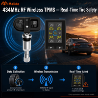 Pièces automobiles – Capteur de pression des pneus interne TPMS 434 MHz avec affichage des zones aveugles, logo personnalisé, direct usine