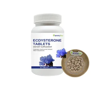 Cao cấp trắng thương hiệu beta-ecdysterone tự nhiên cơ bắp xây dựng ecdysterone máy tính bảng