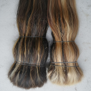 Vente chaude peigné habillé queue de buffle style animal prix usine qualité naturelle buffle boeuf et poils de cheval bruts et cousus - Product Image 1