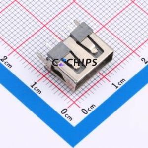 XUDF-012-0107 <b>USB</b> Connector Through hole Component (THT) Connector Type-<b>A</b> <b>USB</b> <b>2.0</b> Female Through Hole - Product Image 1