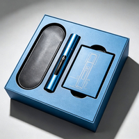 Boîte cadeau personnalisée avec couvercle et base pour rasoir électrique, avec insert blister, poignée et ruban, emballage de vente au détail