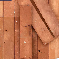 Revêtements muraux en briques rouges, carreaux de briques fins pour murs décoratifs (restaurant, extérieur, style rétro)