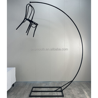 Support de lustre en fer forgé semi-circulaire SMS Tall Crystal pour arche de mariage et événements festifs