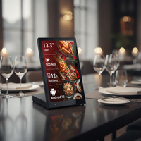 Écran LCD numérique de 13,3 pouces pour kiosque de commande de menu, écran publicitaire LCD pour kiosque de café, signalisation numérique intérieure Android