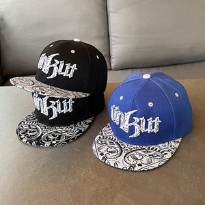 Gorra de Béisbol de Visera Plana, OEM, Bordado a Mano Personalizado, Dobby Transpirable, Unisex, Deportiva, Hip Hop, Street Dance - Product Image 1