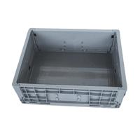 Conteneur pliable empilable multifonction en plastique 400*300*148mm pour entrepôt, pièces automobiles