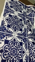 Tissu en mousseline 100% polyester, couleur or, à motifs floraux fins et carrés, léger et respirant, pour fille, 75D, article en stock