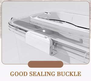 Transparent multicouche PP plastique trousse de premiers soins organisateur poignée couvercles maison médecine fournitures boîte de rangement grille bacs de rangement sac utilisation - Product Image 4