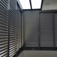 Cadre de persiennes en aluminium fixe/mouvement libre Vangaurd Solutions, persiennes personnalisées pour l'extérieur des bâtiments