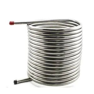 Factory direct sale ss 316 304 cooling pipe coiled stainless steel tube heating coil