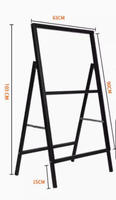Panneau publicitaire portable double face en forme de A pour extérieur, support d'affichage en panneau KT en forme de A, support sur pied