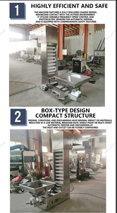 Élévateur à godets inclinés ZZSS Z, conception personnalisable, qualité alimentaire, poche en acier inoxydable de haute précision, vitesse réglable automatique - Product Image 5
