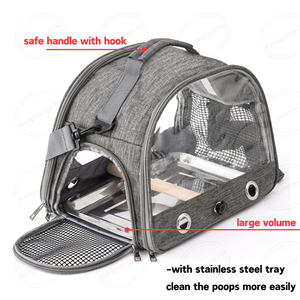 Birds Accessories <b>Pet</b> <b>Carriers</b> Bird Travel Box Bird Travel Cage Turtle <b>Pet</b> Backpack Windproof Cat <b>Carrier</b> Backpack - Product Image 2