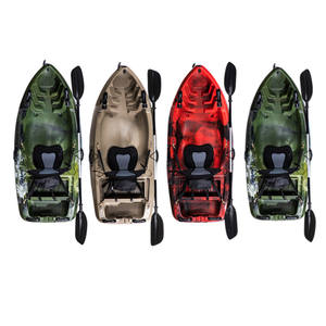 Personne seule 2m <span class=keywords><strong>petit</strong></span> Kayak bateau pêche pédale Kayak PE plastique sit-on-top canoë pour les sports nautiques - Product Image 2