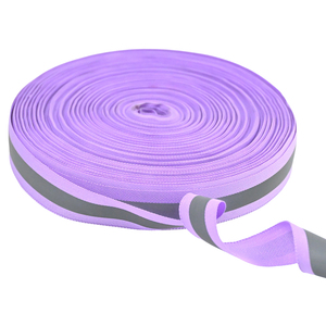 Cinturón Reflectante Elástico Personalizado, Correa de Poliéster, Cinta de Nailon con Recubrimiento Day <span class=keywords><strong>Glo</strong></span> para Correa de Perro - Product Image 1