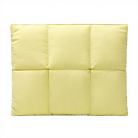 Housse d'ordinateur portable matelassée en nylon polyester argenté, simple et protectrice, 15 pouces, effet gonflé, personnalisable