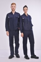 Tenue de travail unisexe en polyester et coton, design tendance, prix bas, uniforme d'atelier, combinaison de mécanicien pas chère, en stock