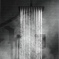 Robinet Mitigeur en Céramique XINGPAI de Haute Qualité, Système de Douche Cascade Chaud/Froid à Poignée Unique, Douche Murale Encastrée