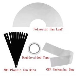 Abanicos de mano grandes personalizados para sublimación, ideales para baile en línea, venta al por mayor - Product Image 4