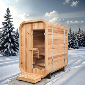 20 anni fornitore all'aperto di lusso rosso cedro <span class=keywords><strong>sauna</strong></span> 1-2 persona mini tradizionale vapore piccola <span class=keywords><strong>sauna</strong></span> con riscaldatore harvia - Product Image 1