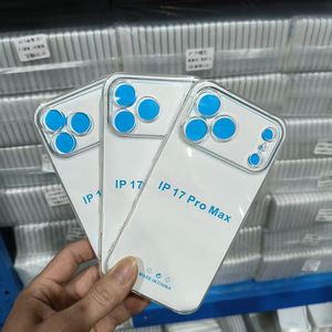 เคสใส TPU ขอบตรง หนา 1.5 มม. จากโรงงานโดยตรง สำหรับ iPhone 17 16 15 Samsung S25 Xiaomi เคสกันกระแทกใส <span class=keywords><strong>ทุก</strong></span><span class=keywords><strong>รุ่น</strong></span> - Product Image 1