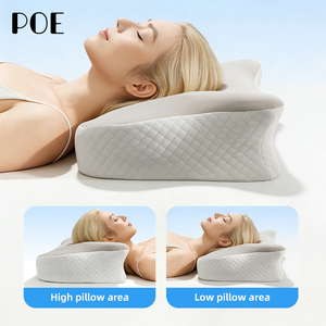 Almohada Cervical Ortopédica <span class=keywords><strong>de</strong></span> Espuma Viscoelástica, Transpirable, Ergonómica, Terapéutica, con Forma <span class=keywords><strong>de</strong></span> Mariposa, para el Insomnio, en Oferta - Product Image 2