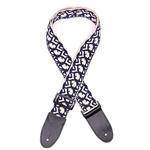 Custom Logo Folk Guitar Strap 5cm Crossbody Leather Strap with <strong>Bass</strong> Band for Musical Instrument <strong>Amplifier</strong> Accessories - Product Image 2