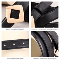 Ceinture personnalisée avec boucle en acier inoxydable, boucles en métal pour hommes et femmes, accessoires de mode hip-hop streetwear