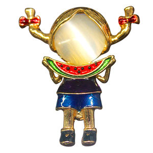 Broches pour casquettes, chaînes en métal avec diamants, clips pour badges, broches pour casquettes avec chaîne, broches en émail, fournisseur de broches personnalisées - Product Image 4