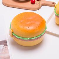 Boîte à lunch rectangulaire/ronde Tiffen Tiffin, forme de hamburger mignonne, boîte à lunch pour hamburger, compatible micro-ondes