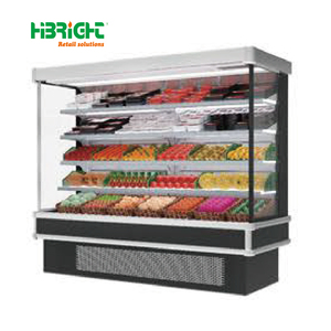 Refrigerador de refrigeración por aire con pantalla comercial Congelador de Isla de doble cara para supermercado - Product Image 5