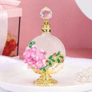 30ml अरब पेटेंट Chrysanth फूल धातु इत्र की शीशी आवश्यक तेल Refillable पाले सेओढ़ लिया अत्तर की बोतलें फैक्टरी आउटलेट #30202 - Product Image 6