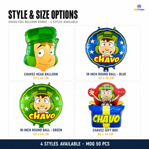 Globos de Aluminio <span class=keywords><strong>Chavo</strong></span> Chaves de Estilo Mexicano, Novedad al por Mayor, OEM/ODM para Suministros de Fiesta del Día del Niño - Product Image 3
