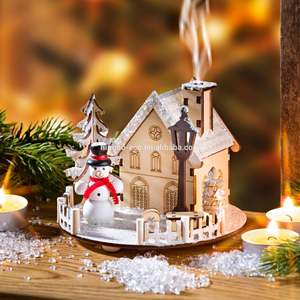 اليدوية عطلة الديكور منزل خشبي عيد الميلاد قرية الثلج والثلوج رجل - Product Image 1